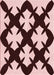 Patterned Deep Rose Pink Rug, pat1748rd