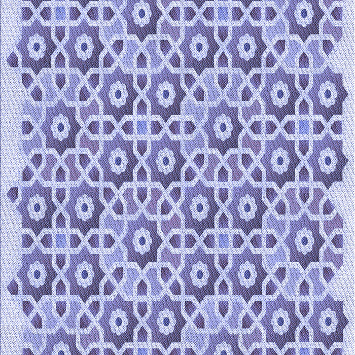 Machine Washable Transitional Slate Blue Rug, wshpat1749blu