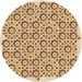 Square Machine Washable Transitional Brown Gold Rug in a Living Room, wshpat1749brn