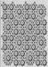 Machine Washable Transitional Light Gray Rug, wshpat1749gry