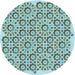 Square Machine Washable Transitional Hazel Green Rug in a Living Room, wshpat1749lblu