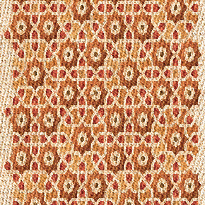 Machine Washable Transitional Orange Red Orange Rug, wshpat1749org