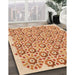 Machine Washable Transitional Orange Red Orange Rug in a Family Room, wshpat1749org