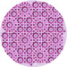 Square Machine Washable Transitional Blossom Pink Rug in a Living Room, wshpat1749pur