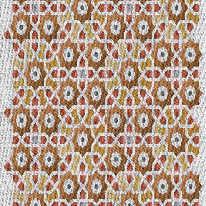 Patterned Dark White Beige Abstract Machine Washable Rug, wshpat1749