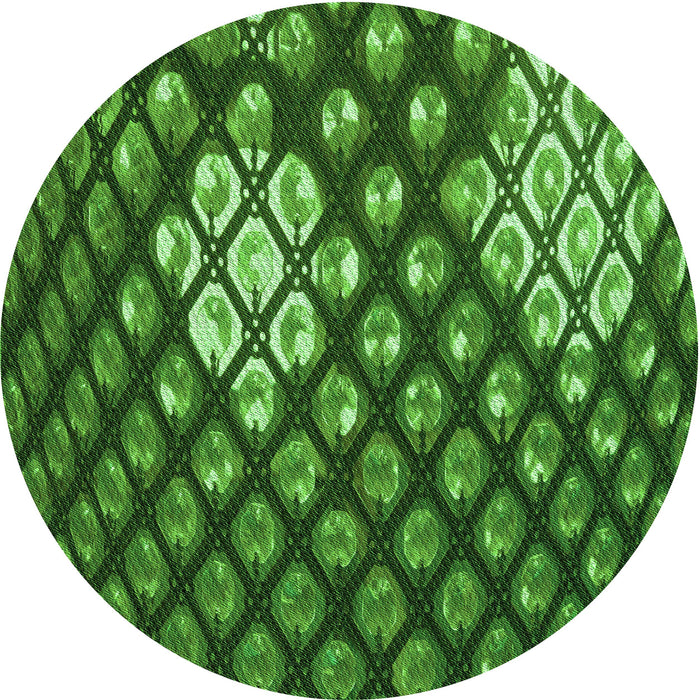 Square Patterned Deep Emerald Green Rug, pat175grn