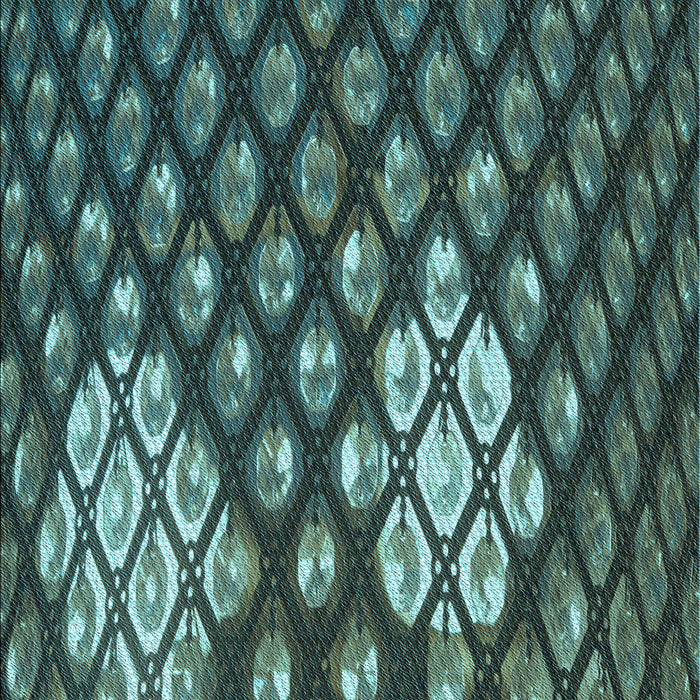 Machine Washable Transitional Dark Slate Grey Green Rug, wshpat175lblu