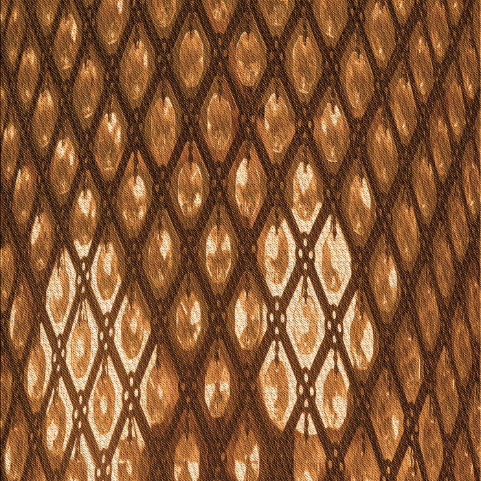 Patterned Orange Rug, pat175org