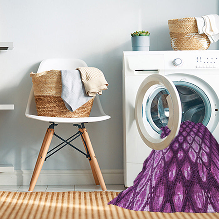 Machine Washable Transitional Purple Rug in a Washing Machine, wshpat175pur
