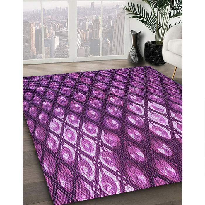 Machine Washable Transitional Purple Rug in a Family Room, wshpat175pur