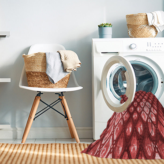 Machine Washable Transitional Red Rug in a Washing Machine, wshpat175rd