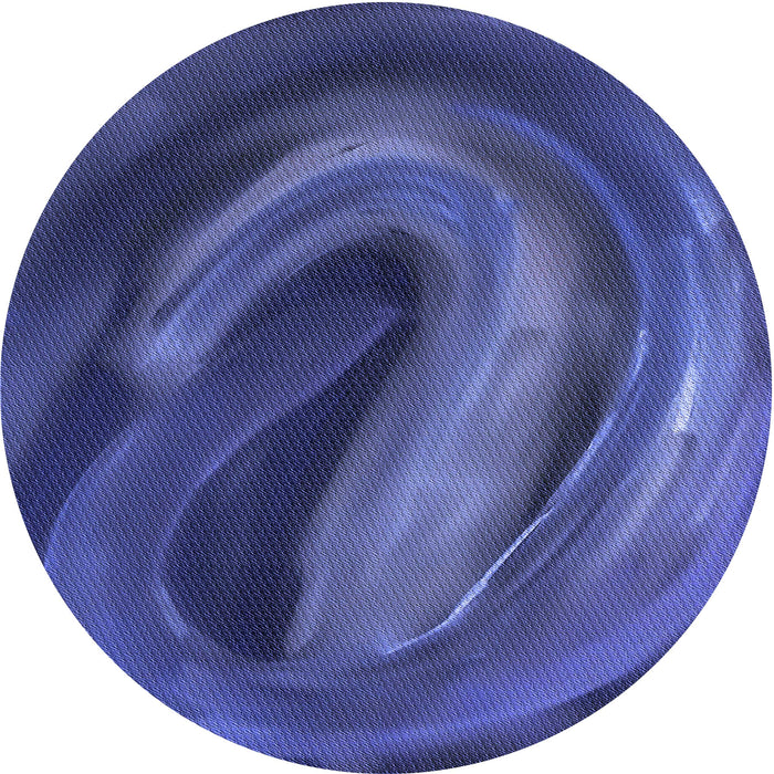 Square Patterned Denim Dark Blue Rug, pat1750blu