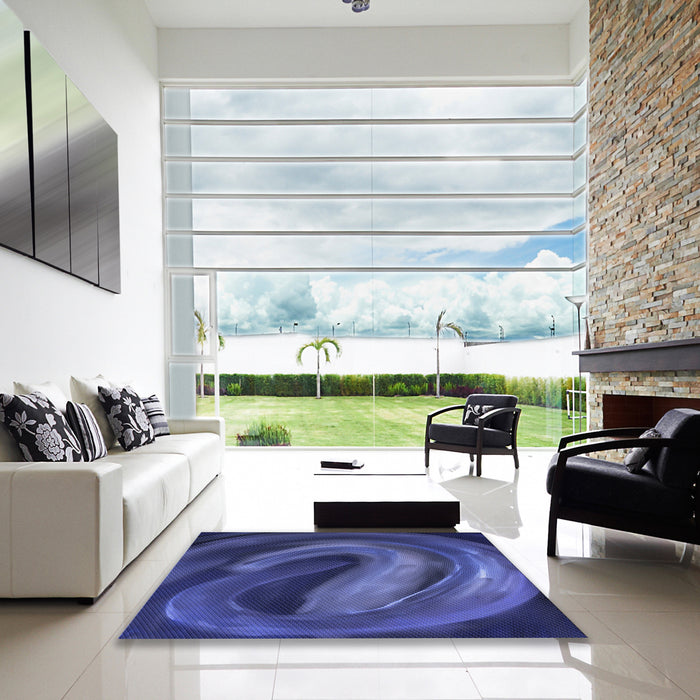 Machine Washable Transitional Denim Dark Blue Rug in a Kitchen, wshpat1750blu