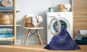 Machine Washable Transitional Denim Dark Blue Rug in a Washing Machine, wshpat1750blu