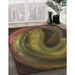Machine Washable Transitional Bakers Brown Rug in a Family Room, wshpat1750brn