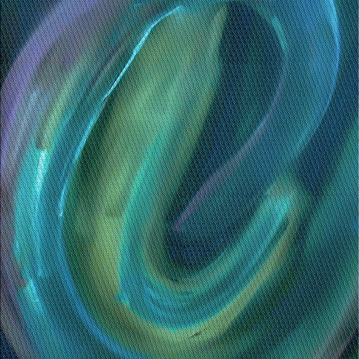 Patterned Medium Teal Green Rug, pat1750lblu