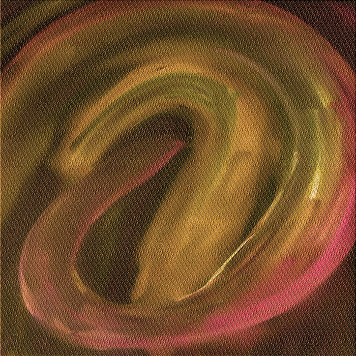 Round Patterned Red Brown Rug, pat1750org