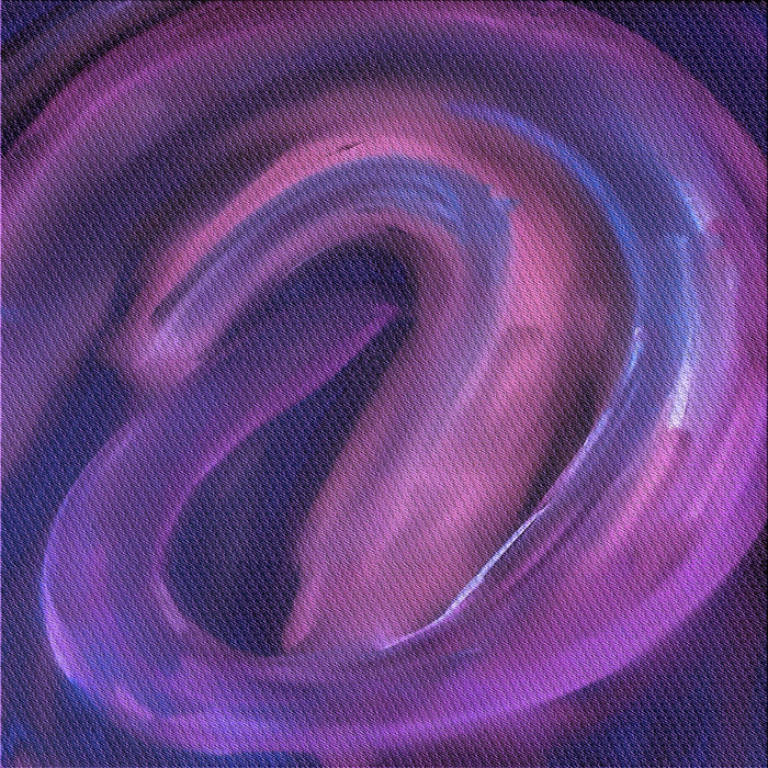 Round Patterned Bright Purple Rug, pat1750pur