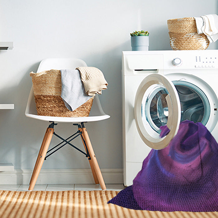 Machine Washable Transitional Bright Purple Rug in a Washing Machine, wshpat1750pur