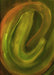 Machine Washable Transitional Dark Yellow Green Rug, wshpat1750yw