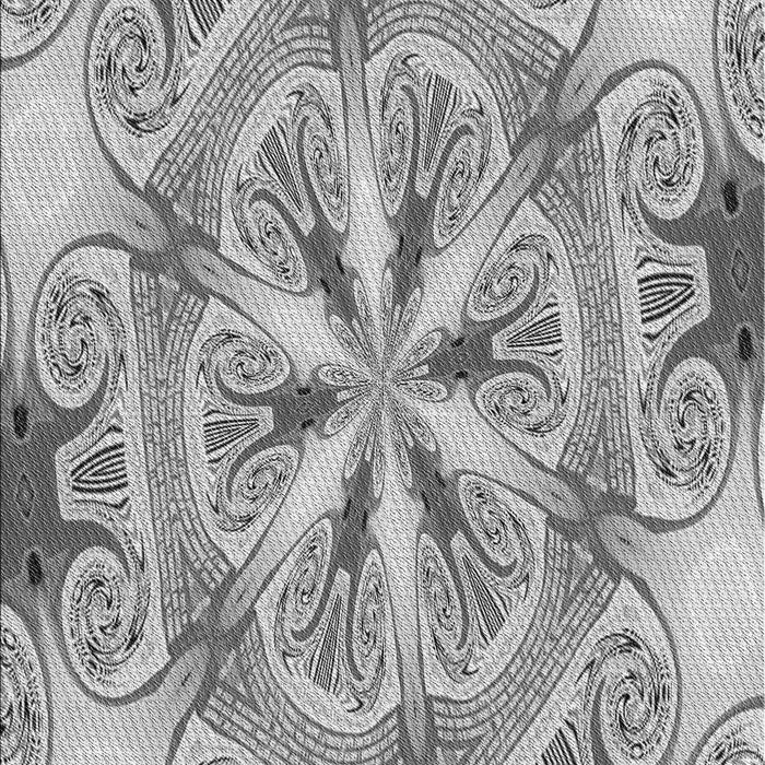 Patterned Smokey Gray Rug, pat1751gry