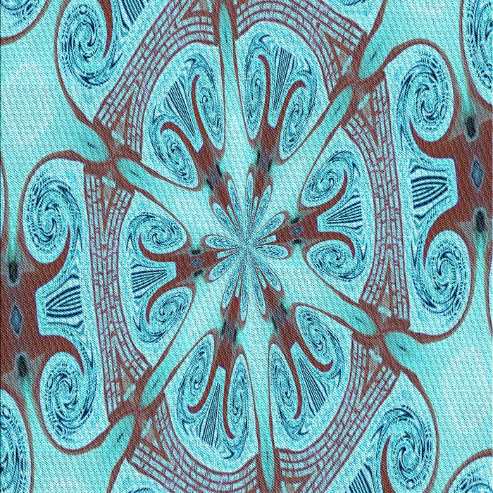 Machine Washable Transitional Marble Blue Rug, wshpat1751lblu