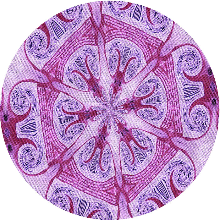 Square Machine Washable Transitional Orchid Purple Rug in a Living Room, wshpat1751pur