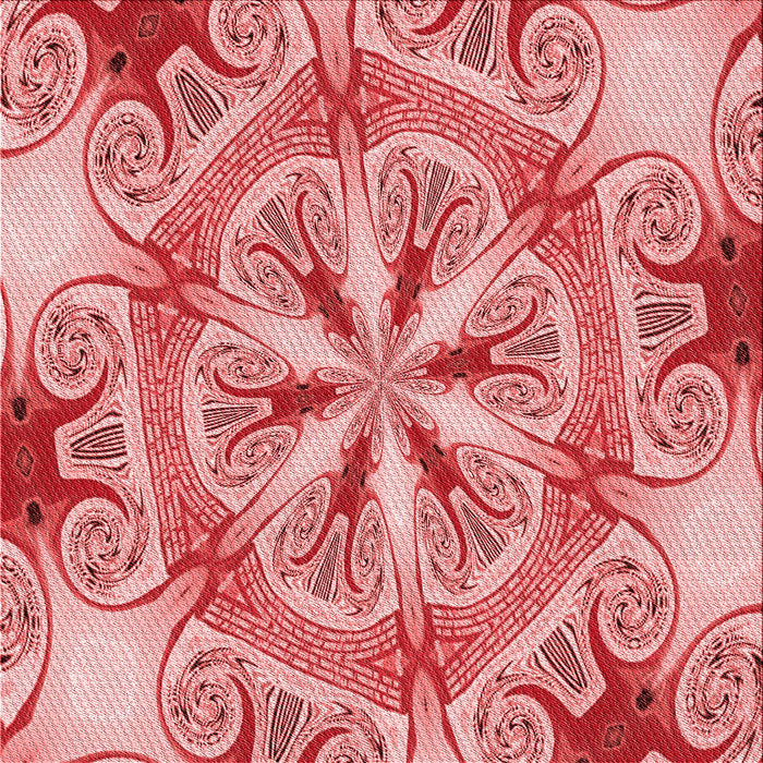 Round Patterned Pastel Pink Rug, pat1751rd