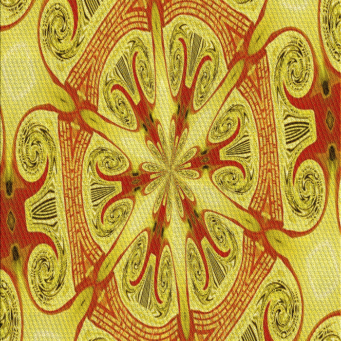 Machine Washable Transitional Yellow Rug, wshpat1751yw