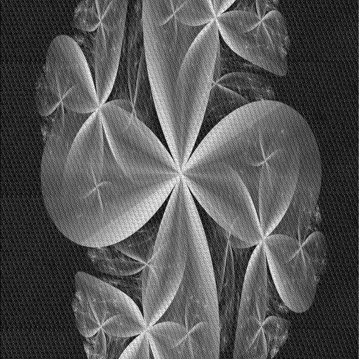 Patterned Platinum Gray Rug, pat1752gry