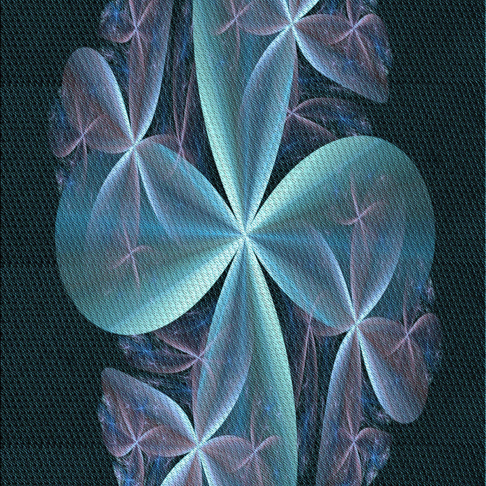Patterned Glacial Blue Ice Blue Rug, pat1752lblu