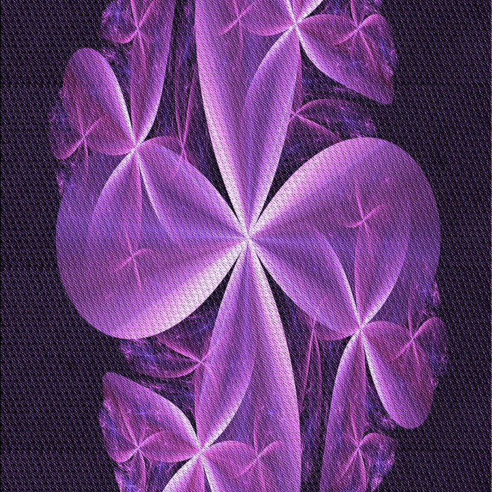 Machine Washable Transitional Dark Orchid Purple Rug, wshpat1752pur