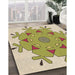 Machine Washable Transitional Brown Gold Rug in a Family Room, wshpat1753brn