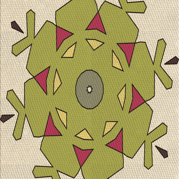 Patterned Brown Gold Rug, pat1753brn