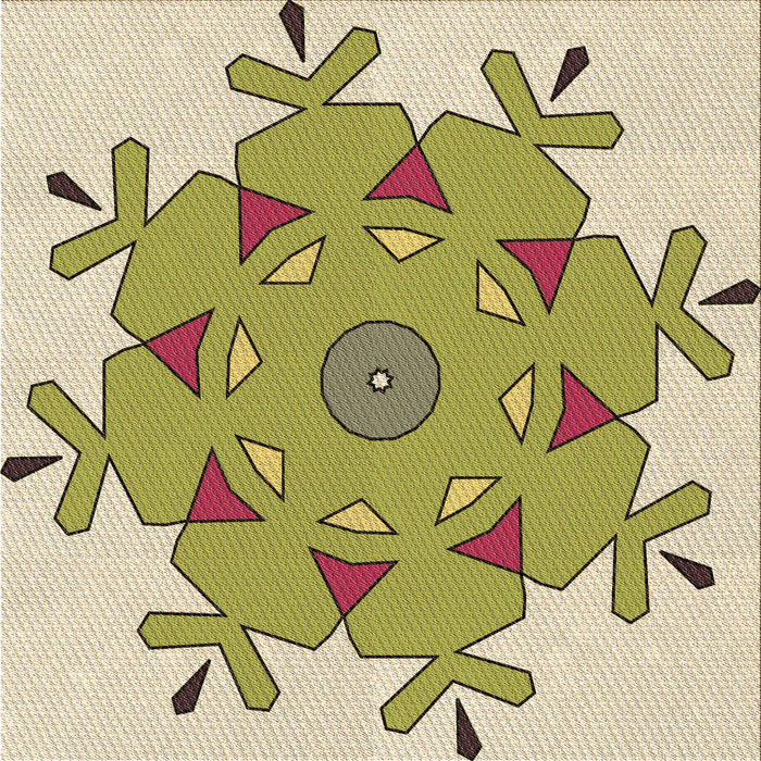 Round Patterned Brown Gold Rug, pat1753brn