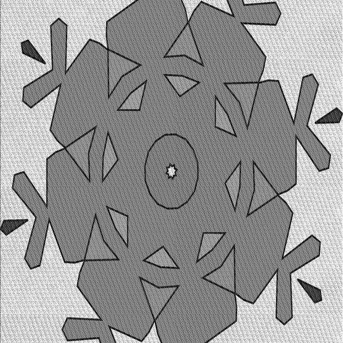 Patterned Silver Gray Rug, pat1753gry