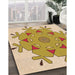 Machine Washable Transitional Cinnamon Brown Rug in a Family Room, wshpat1753org