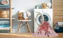 Machine Washable Transitional Red Rug in a Washing Machine, wshpat1753rd