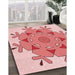 Machine Washable Transitional Red Rug in a Family Room, wshpat1753rd