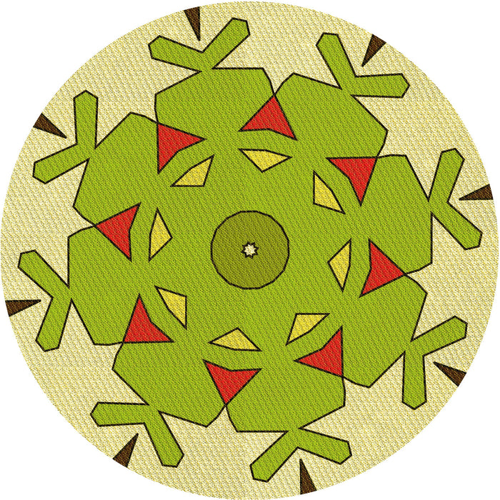 Square Machine Washable Transitional Neon Yellow Rug in a Living Room, wshpat1753yw