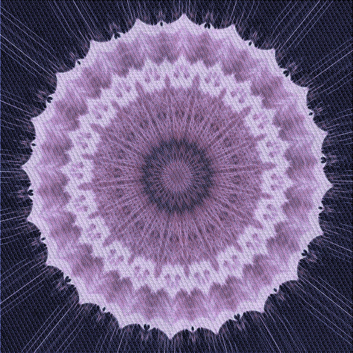 Round Patterned Bright Lilac Purple Rug, pat1754blu