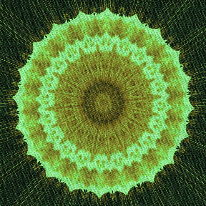 Round Patterned Dark Forest Green Rug, pat1754grn