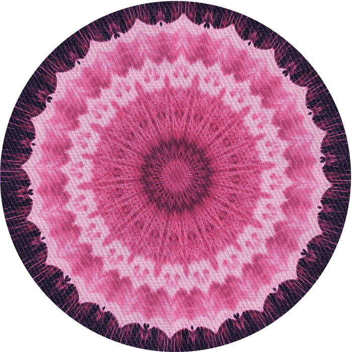 Square Patterned Dark Hot Pink Rug, pat1754pur