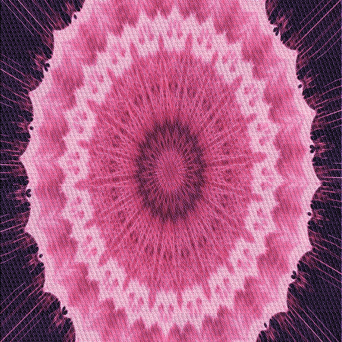 Machine Washable Transitional Dark Hot Pink Rug, wshpat1754pur