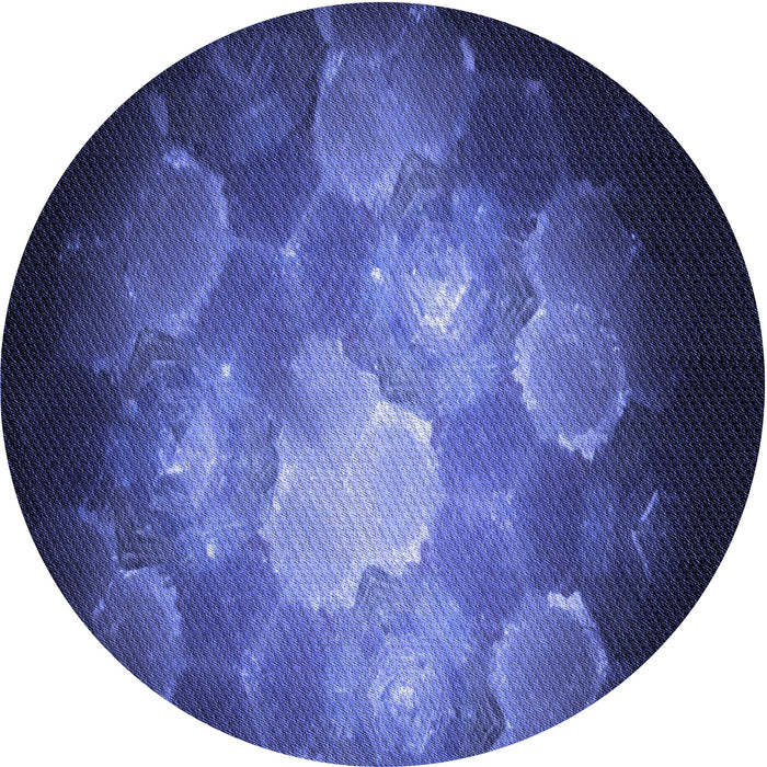 Square Machine Washable Transitional Light Slate Blue Rug in a Living Room, wshpat1755blu