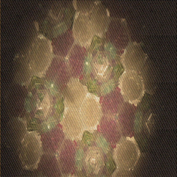 Round Patterned Red Rug, pat1755brn