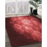 Patterned Red Rug, pat1755rd