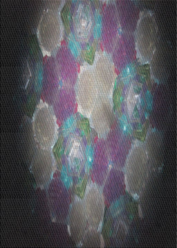 Patterned Charcoal Black Modern Rug, pat1755