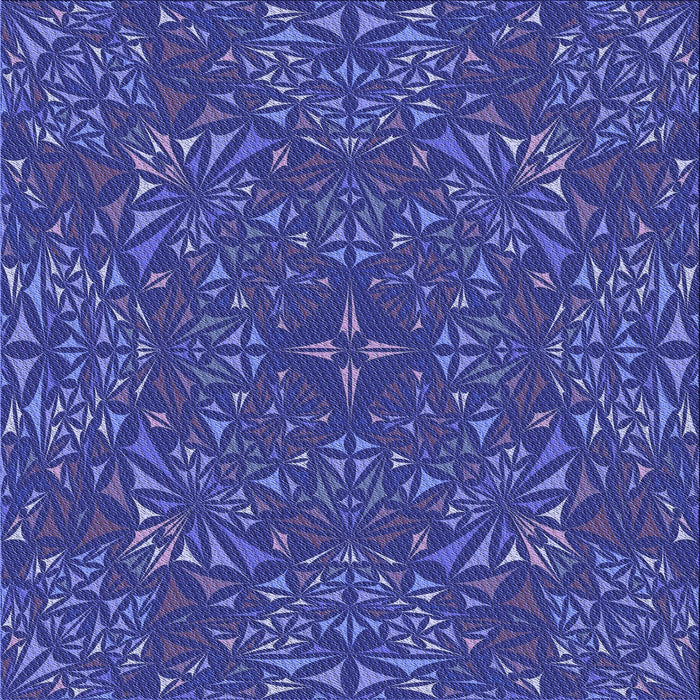 Round Patterned Cobalt Blue Rug, pat1756blu