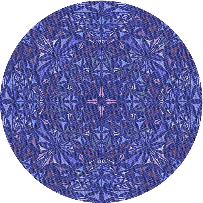 Square Patterned Cobalt Blue Rug, pat1756blu